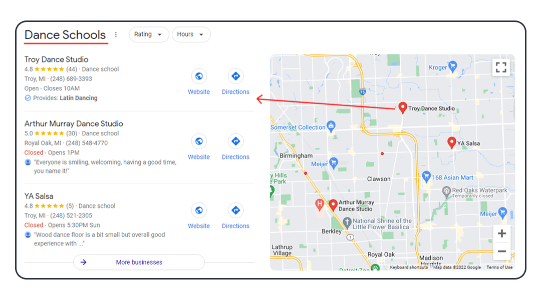 Local SEO For Dance Studio